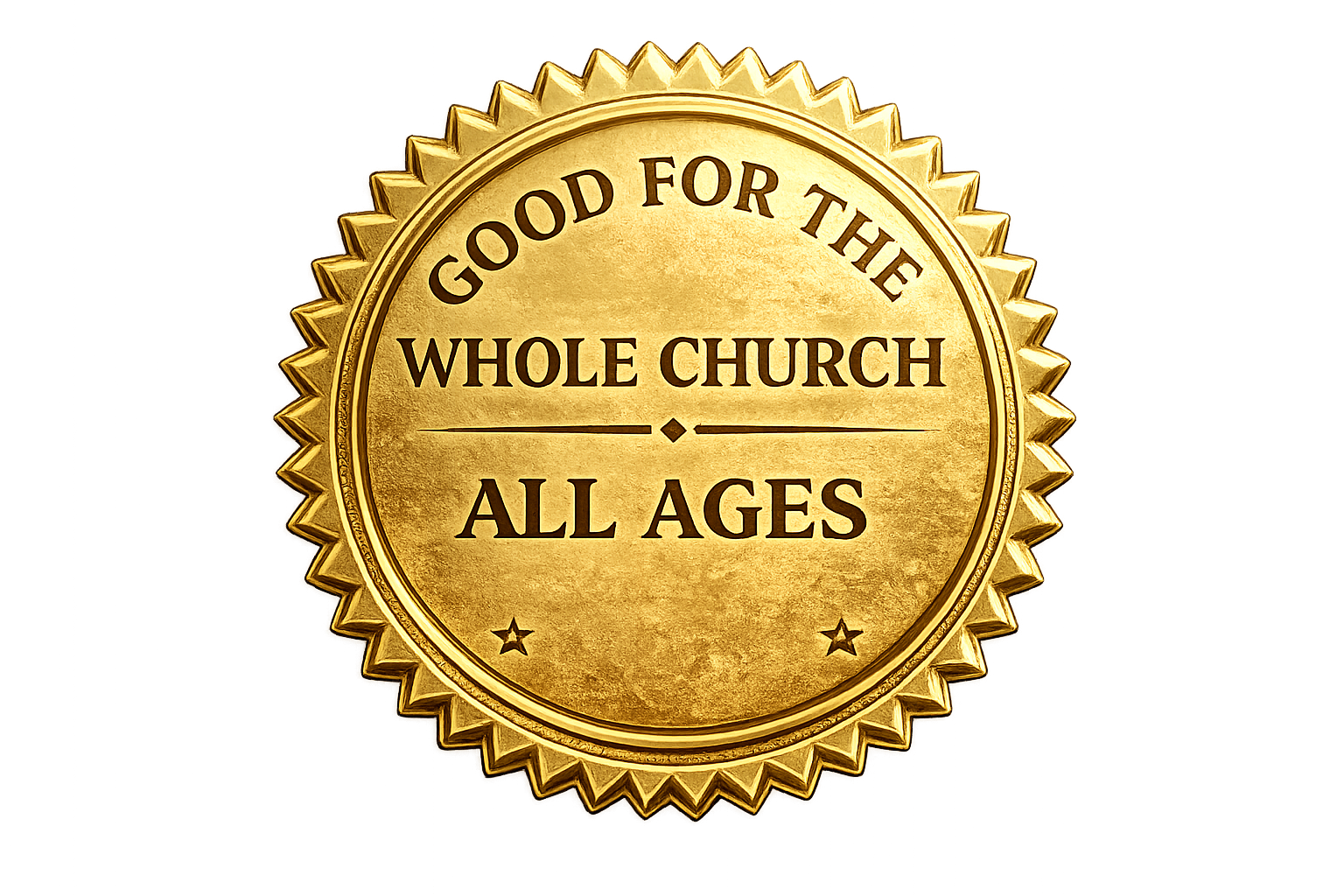 Good for the whole church and all ages